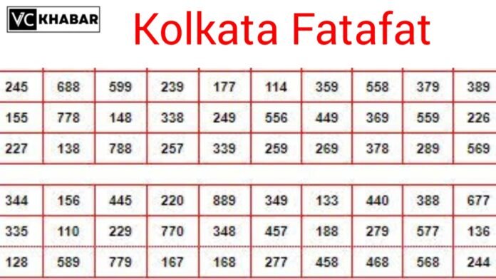 Kolkata ff Fatafat Result today